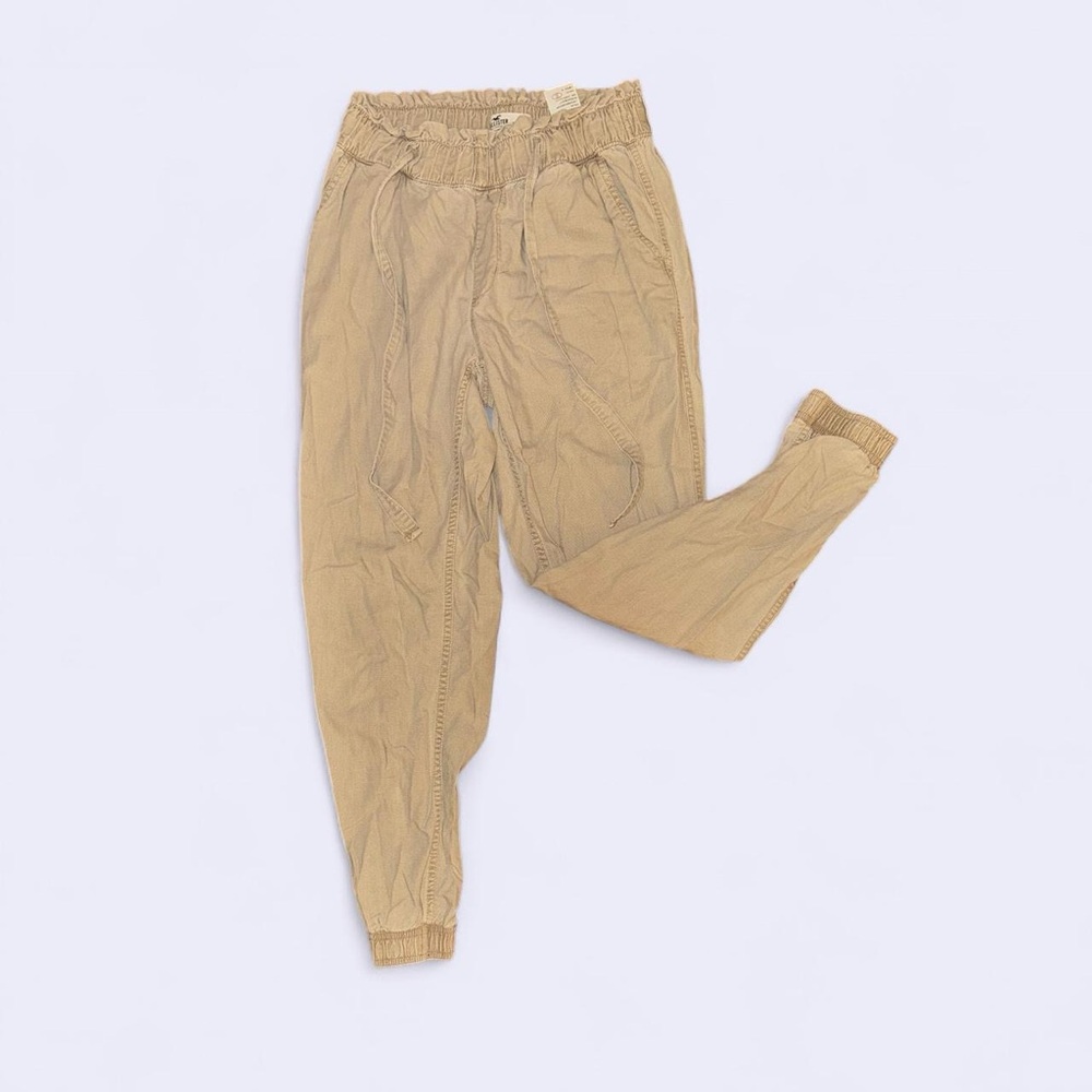 Beige Hollister Jogger Pants